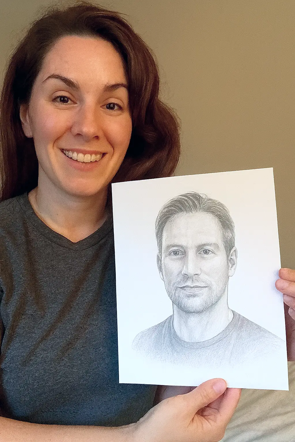 Lisa mit Seelenverwandten-Zeichnung